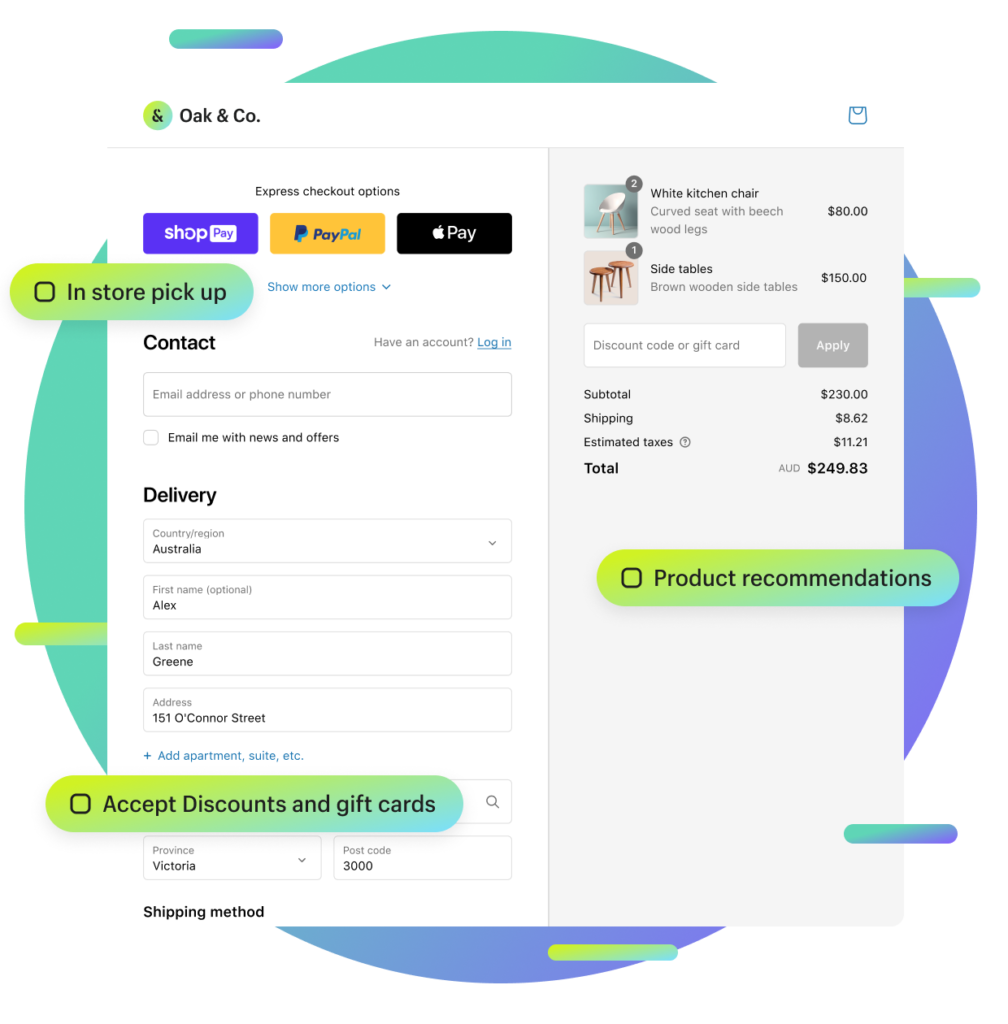 shopify express checkout