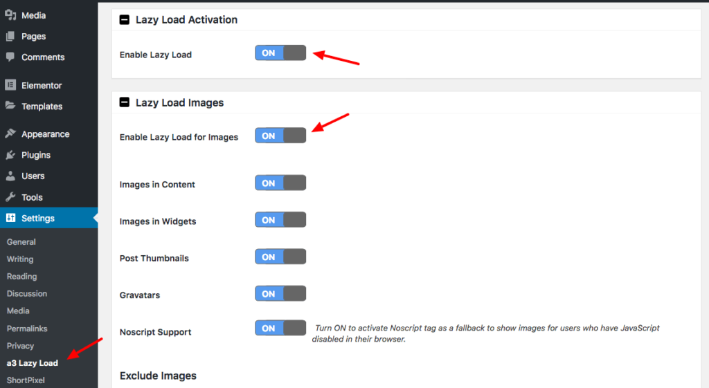Enable Lazy Loading: