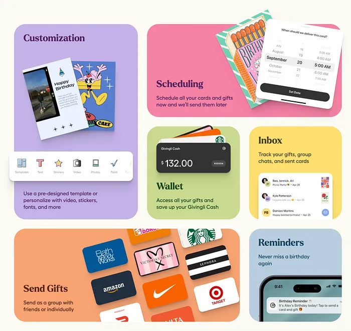 Bento Grid in website design trends 2025