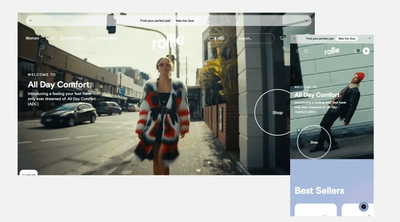 Screenshot of Rollie Nation Australian Shopify store